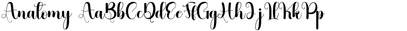 Anatomy font