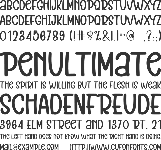 Motivation font preview