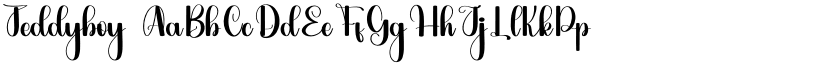 Teddyboy font