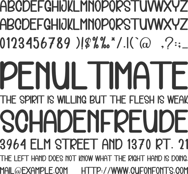 Someone font preview