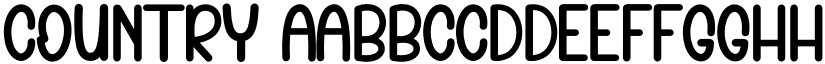 Country font