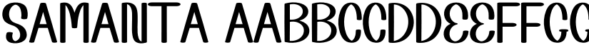 Samanta font