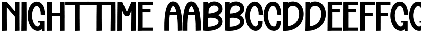 Nighttime font