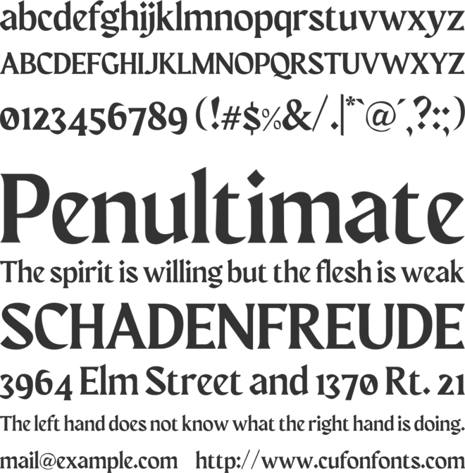 Maragsa font preview