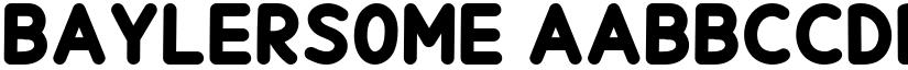Baylersome font