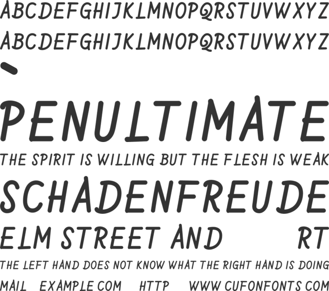 Arnoldy font preview