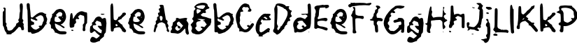 Ubengke font