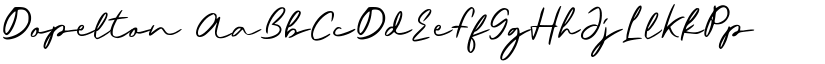 Dopelton font