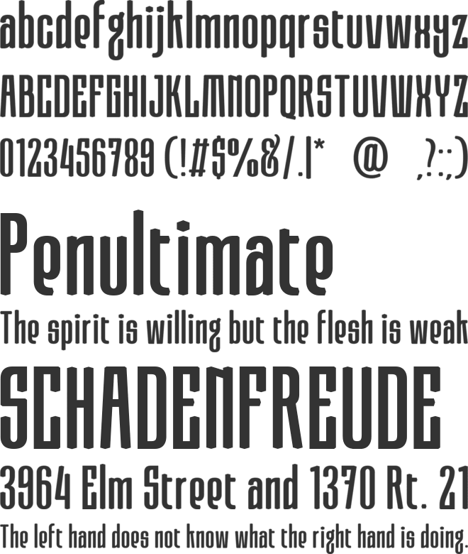 Moubaru font preview