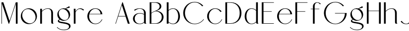 Mongre font