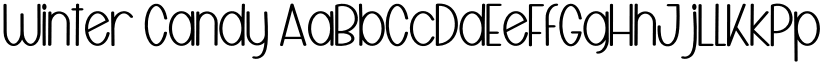 Winter Candy font