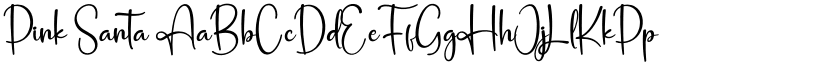 Pink Santa font