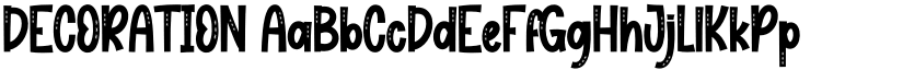 DECORATION font