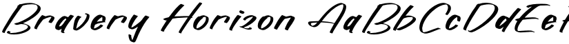 Bravery Horizon font