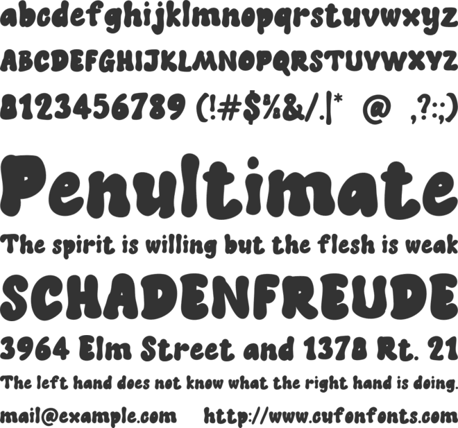 Cubby Okey font preview