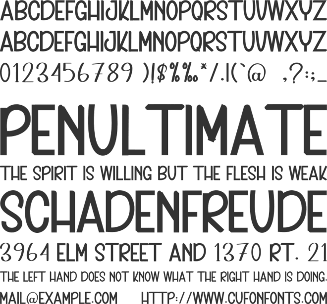 Im Going font preview