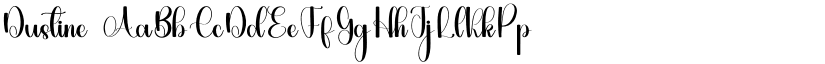 Dustine font