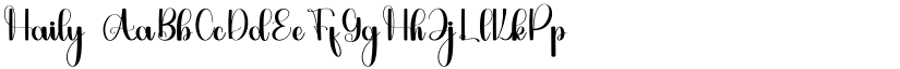 Haily font