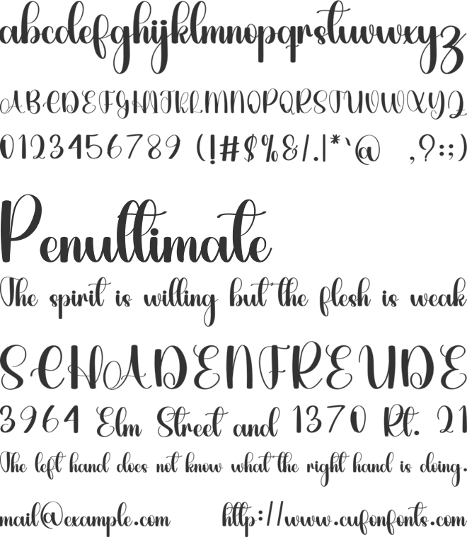 Younggirl font preview