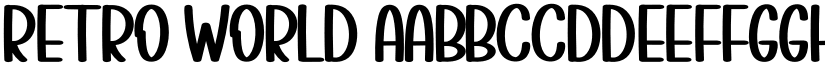 Retro World font