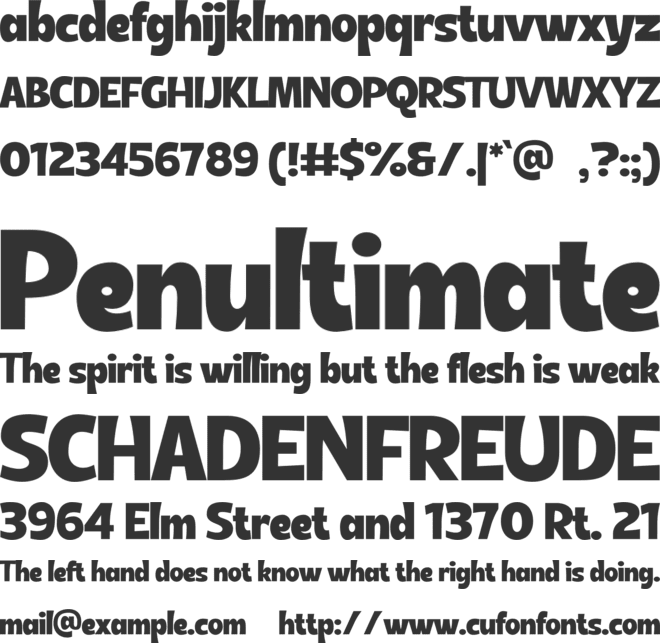 Haldenweg font preview