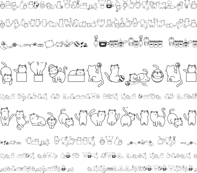 Cats Lover font preview