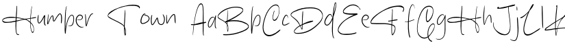 Humber Town font