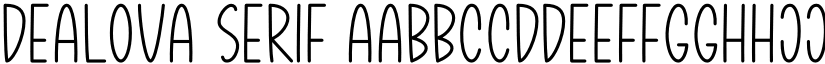 Dealova Serif font