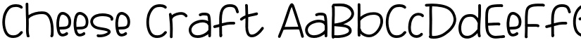 Cheese Craft font