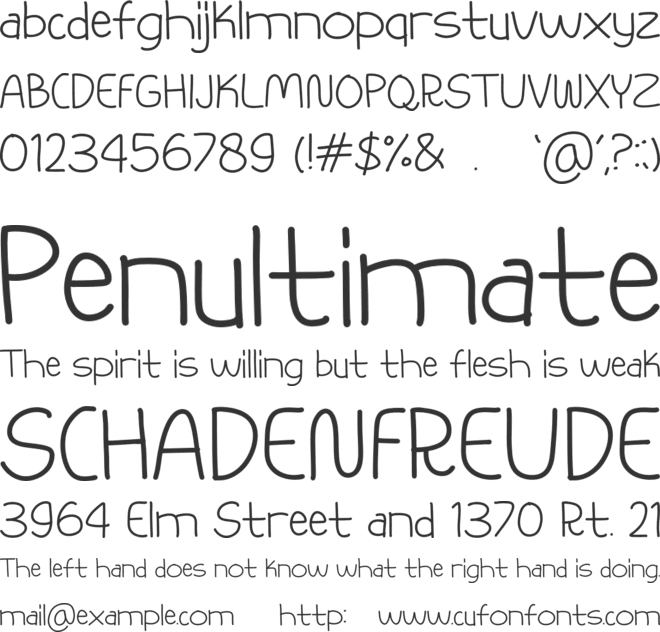 Orange Sunshine font preview