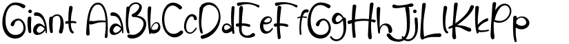 Giant font