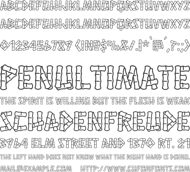 Hanalei font preview