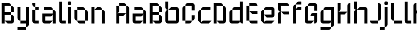 Bytalion font
