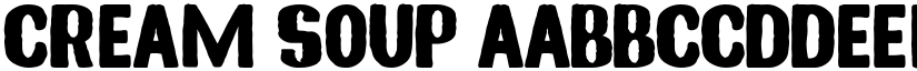 Cream Soup font