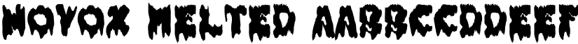 Novox Melted font