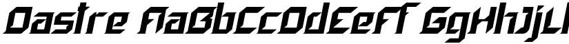 Dastre font
