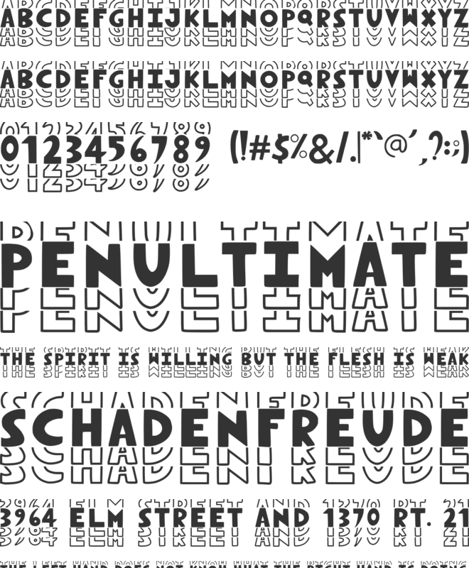 Novox Stacked font preview