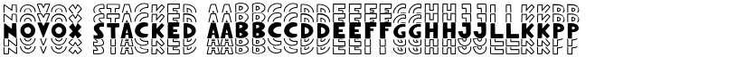 Novox Stacked font