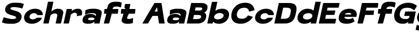 Schraft font