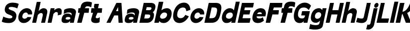 Schraft font