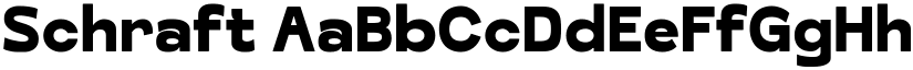 Schraft font