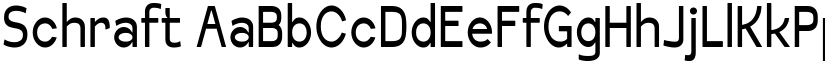 Schraft font
