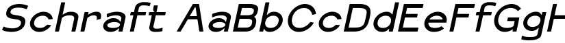 Schraft font