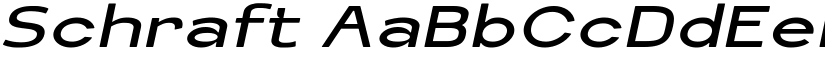 Schraft font