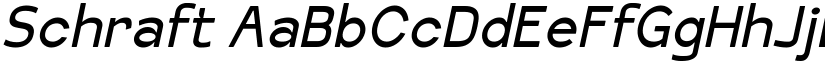 Schraft font
