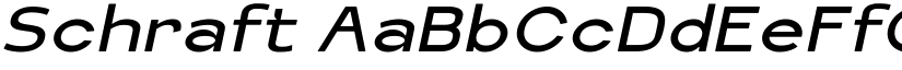Schraft font