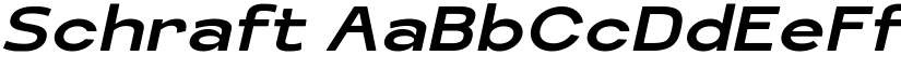 Schraft font