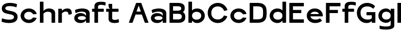 Schraft font