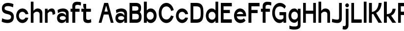 Schraft font