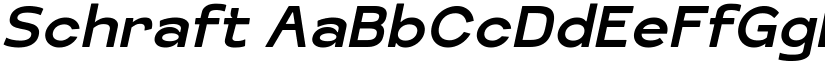 Schraft font